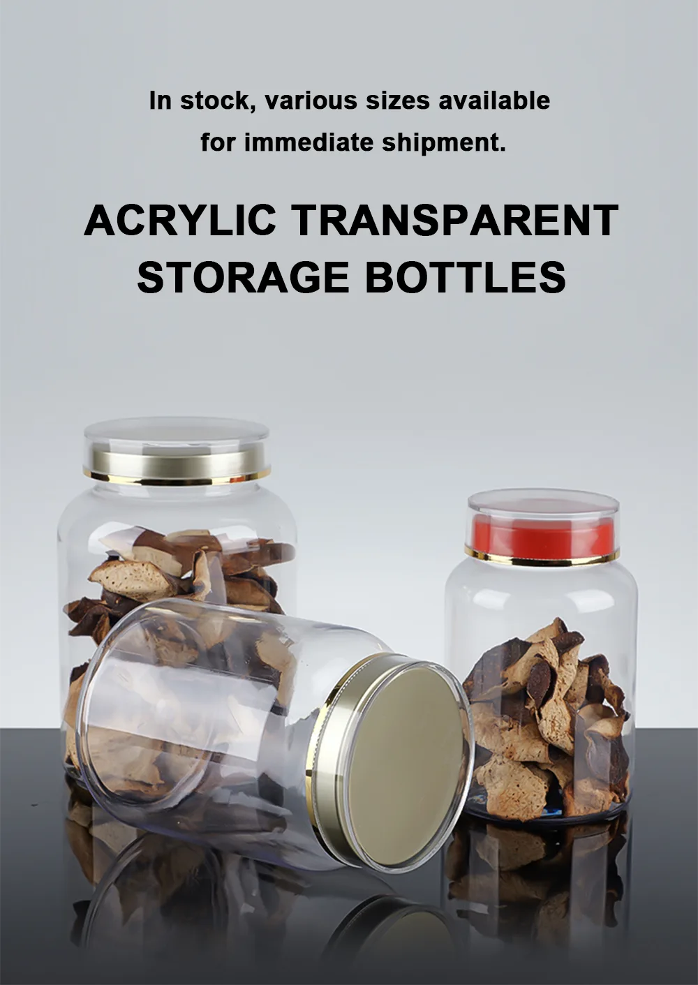 PET Health Supplement Bottles For Pills